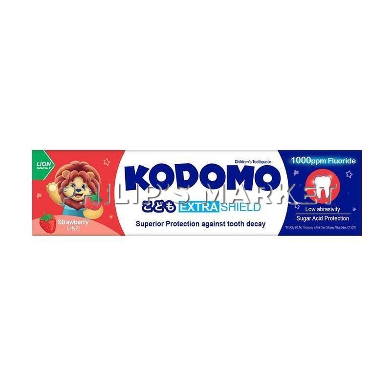 Kodomo Extra Shield Strawberry Children's Toothpaste 65g | Shopee Singapore