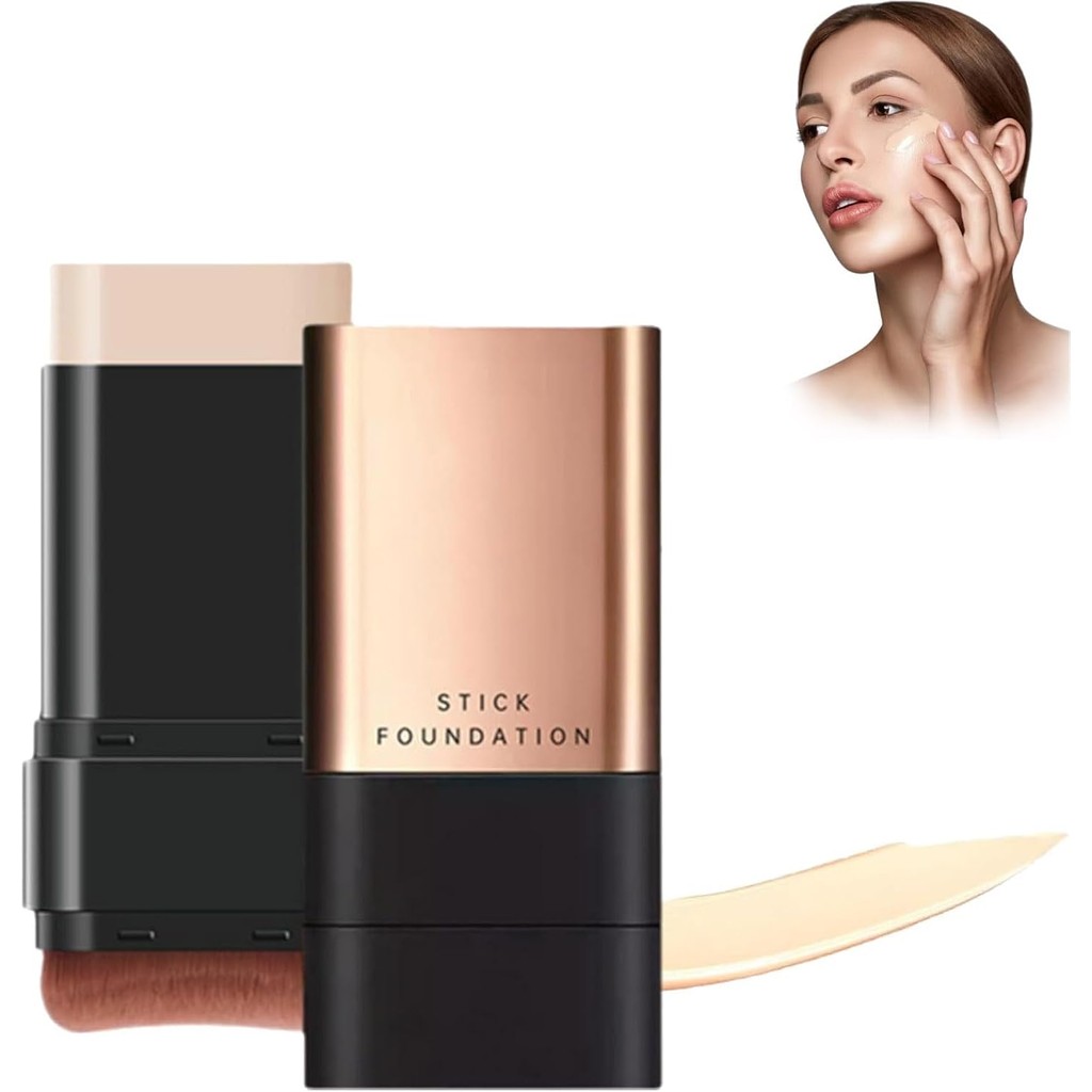 2025 Korean Hydrating Lightweight Foundation Stick with Brush, Flawless ...