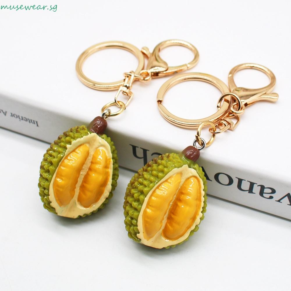 MUSEWEAR Simulation Durian Keychain, Durian Model Artificial Fruit ...