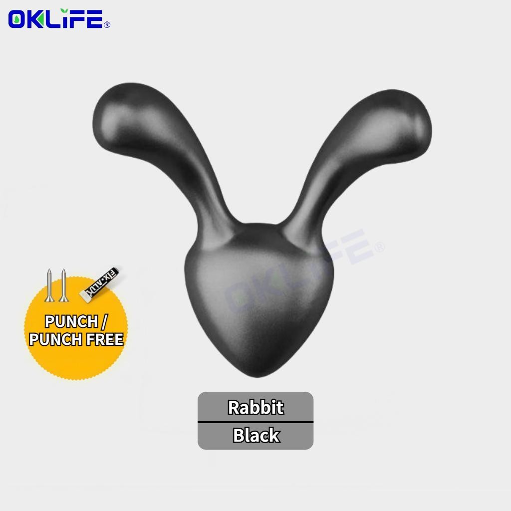 Creative hook Little Dolphin aluminum alloy adhesive hook wall bathroom door punching-free hanging hook view 10