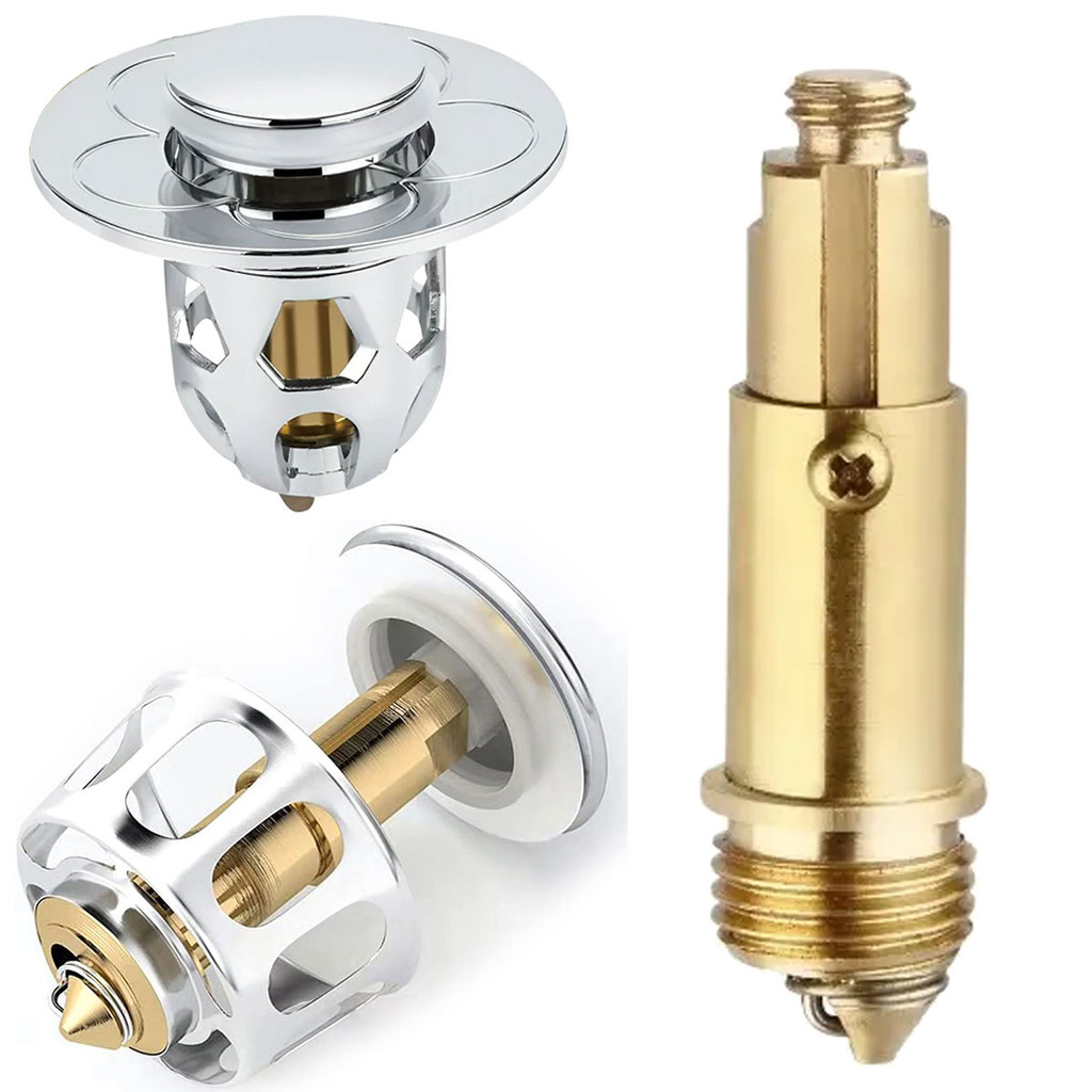 Spring Plugs Bounce Valve Basin Sink Bath Replacement Waste Easy Pop Up ...