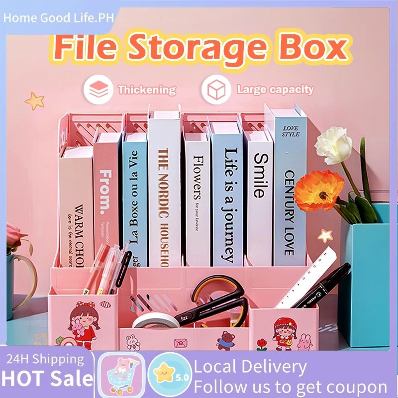 Multifunctional Office Holder File Rack Home Storage Box File Box ...