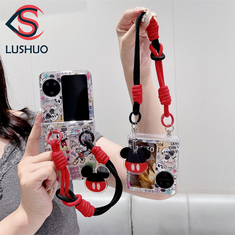 LUSHUO Phone Case for Samsung Galaxy Z Flip 6 5 4 3 OPPO Find N2 Flip ...
