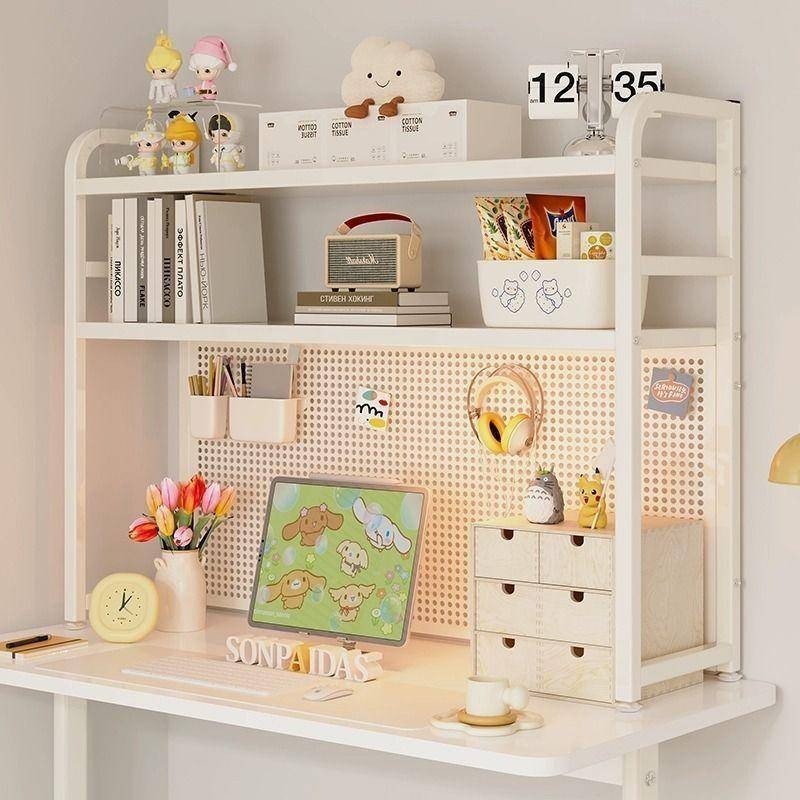 Desktop cavity board shelf desk storage student computer desk desk ...