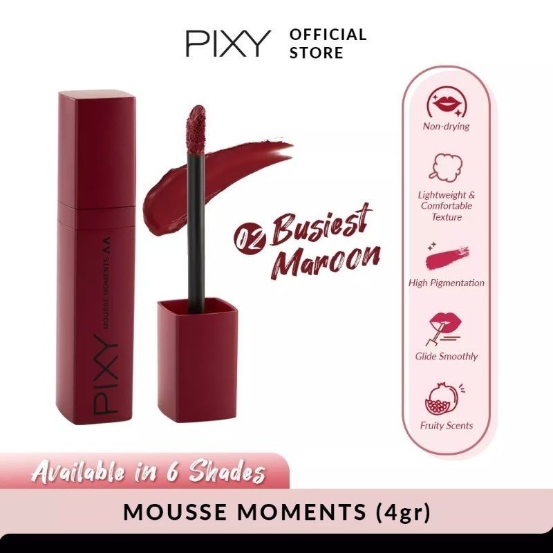 PIXY Mousse Moment / Merah Jingga Official - Gambar 4