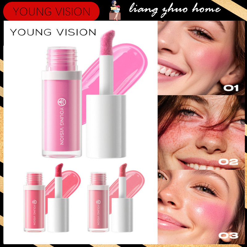 YOUNG VISION Pink Beauty Soft Light Pink Liquid Blush Lasting Natural ...