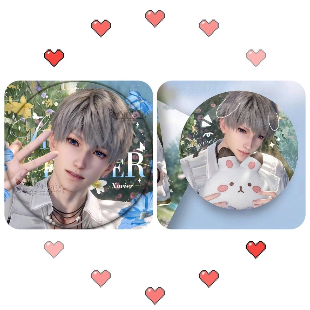 Love and Deepspace Xavier Spring Series Fan-Made Tinplate Badge – Cute ...