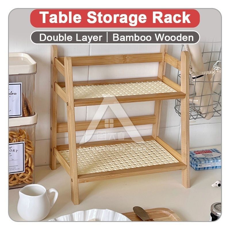 【ASH】Table Storage Rack Desktop Organizer Tabletop Kitchen Racks ...