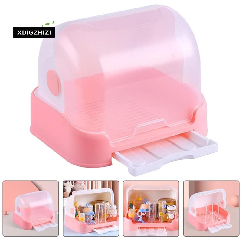 Box Dish Rack with Cover Dish Dryer Containers with Lids Cutlery Dish ...