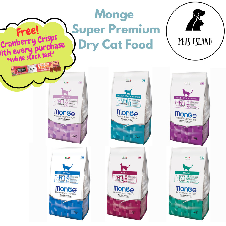 Monge super premium cat food sale
