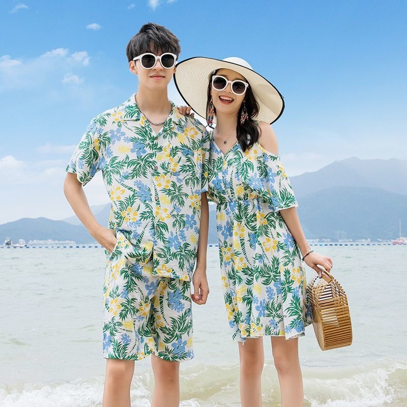 Beach Couple s Outfit Summer Dress Suit Seaside Vacation Honeymoon Hainan Sanya Wedding Photo Travel Wear Matching Clothes Shopee Singapore