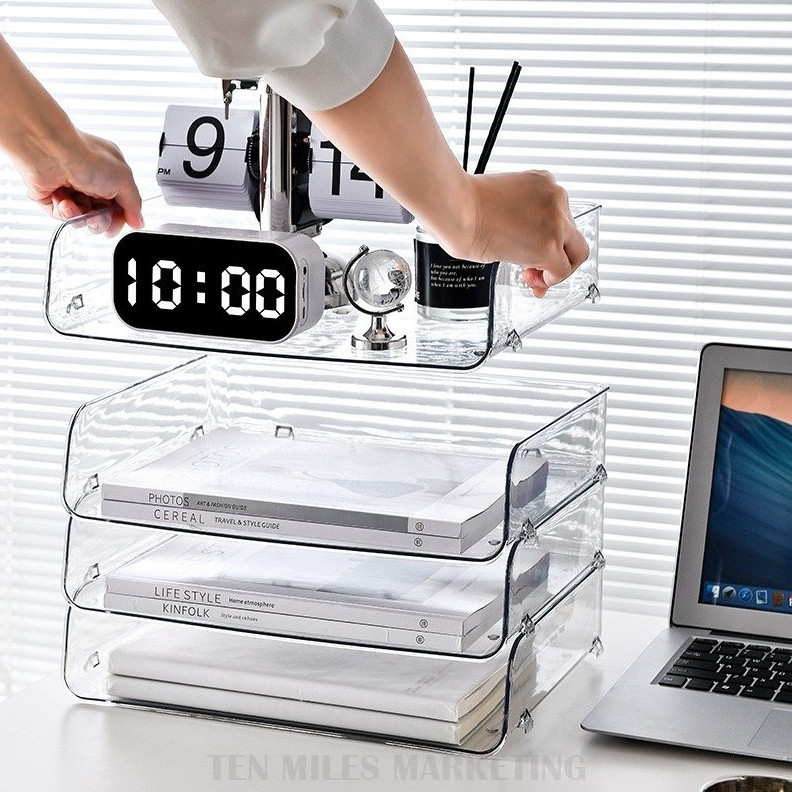 Premium File Document Letter Paper Tray Sorter Collection File Desk ...