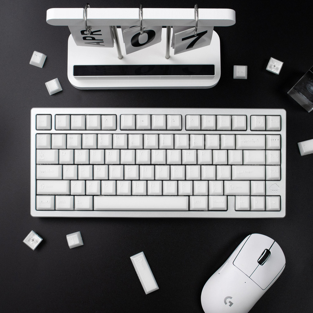 Aifei X-ray Keycaps 114 Keys white Translucent ABS Double shot cherry ...