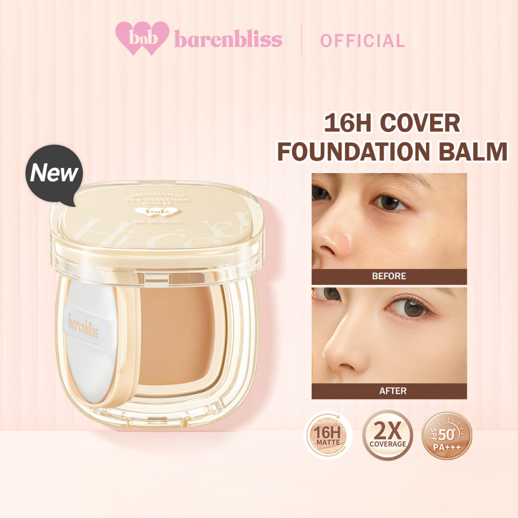 BNB barenbliss Bloomatte Hi-cover Foundation Balm / Merah Jingga Official - Gambar 2