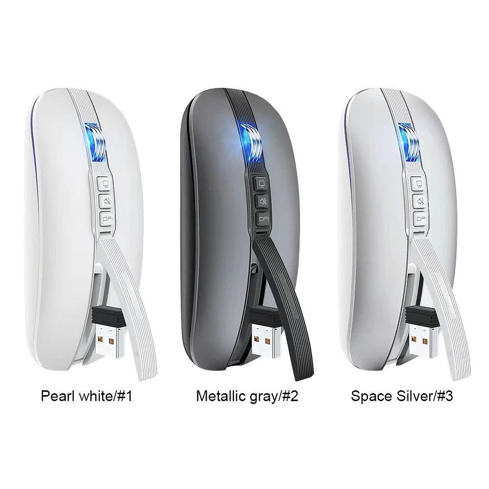 Xiaomi Wireless Bluetooth-compatible Mouse USB 2.4G Dual Mode 2400DPI ...
