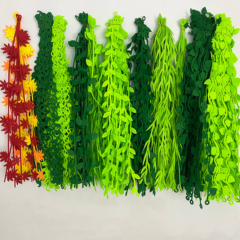 Kindergarten tree branches classroom corridor layout non-woven fabric ...