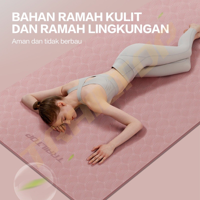 TrailTop Yoga Mat TPE Anti-Slip Soundproof - Gambar 3