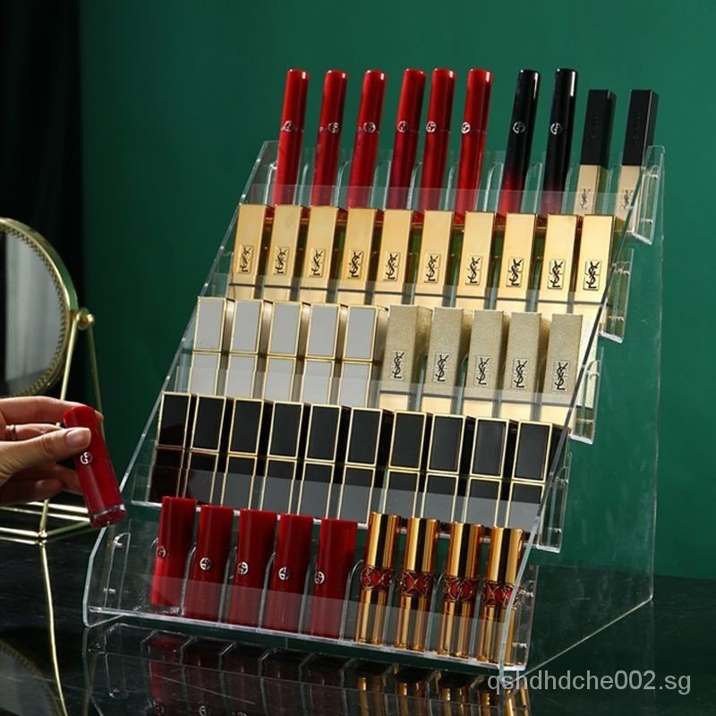 Lipstick Lip Glaze Storage Rack Acrylic Display Rack Transparent Step ...