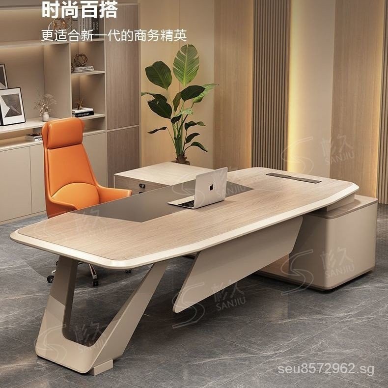 Office Desk Boss Desk Simple Modern Executive Desk Office Table Office ...