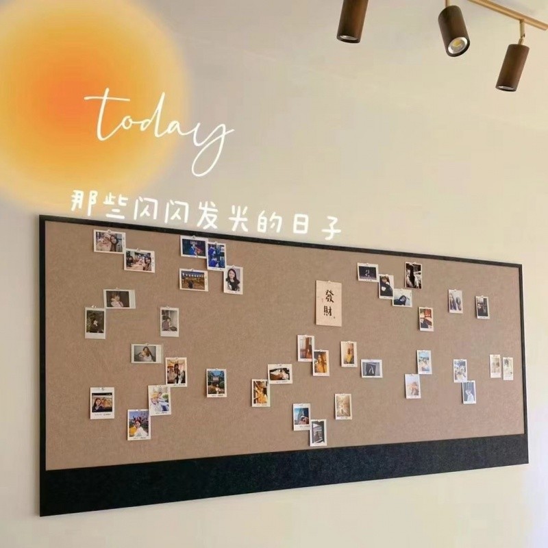 Felt Board Photo Wall Net Red Felt Message Board | Shopee Singapore