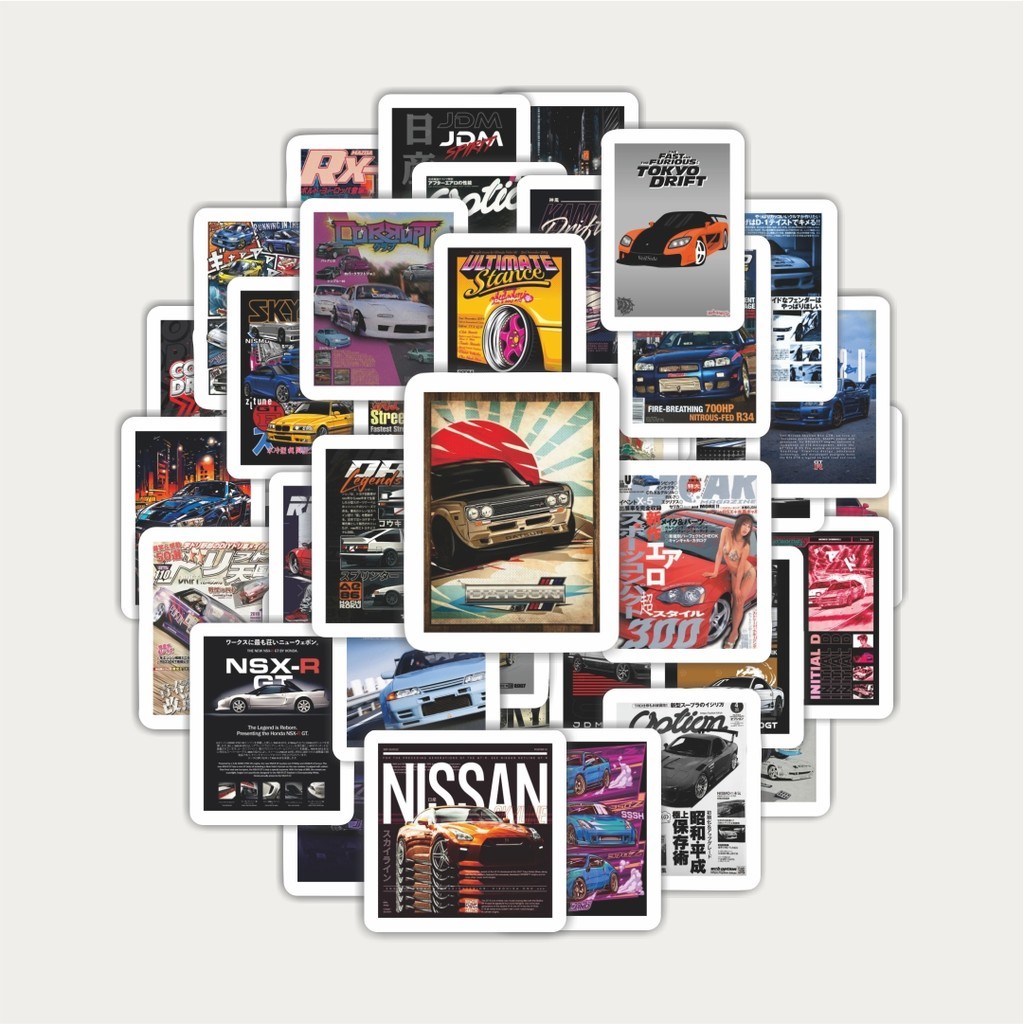 Sticker Pack Super Street Racer JDM Car v4 Stickers | TUMBLR Sticker ...
