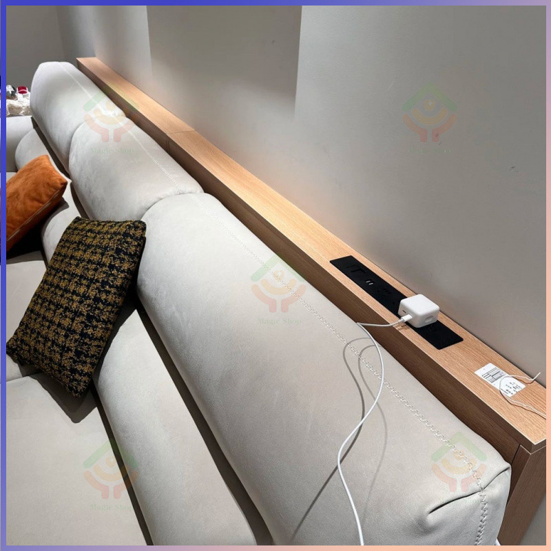 Sofa rear storage rack, ultra-narrow socket hole, long table, electric ...