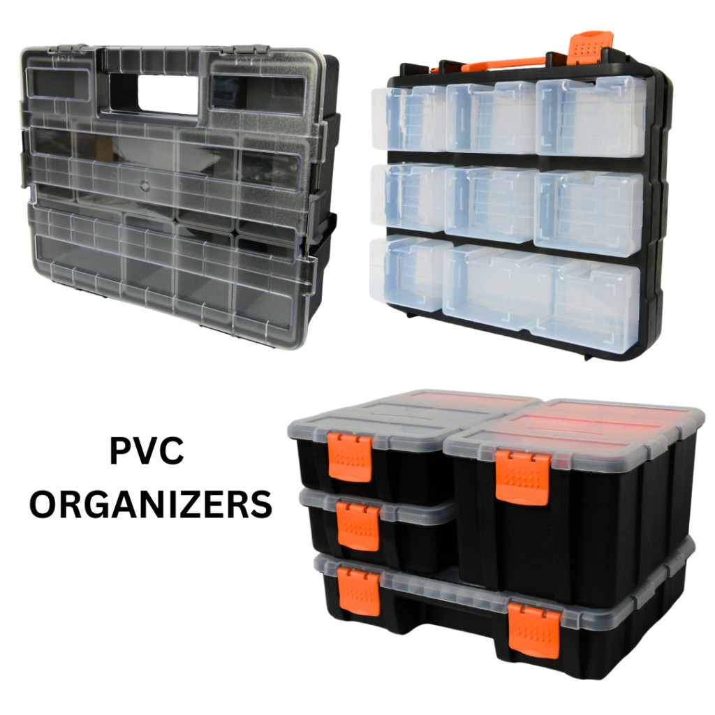 [SG STOCK] PVC ORGANIZERS BOX Adjustable Compartment Clear Plastic ...