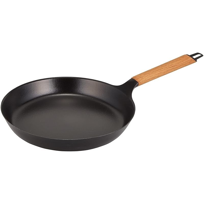 Vermicular Frying Pan, 20cm/24cm/26cm/28cm, Walnut/Oak/Metal, Gas