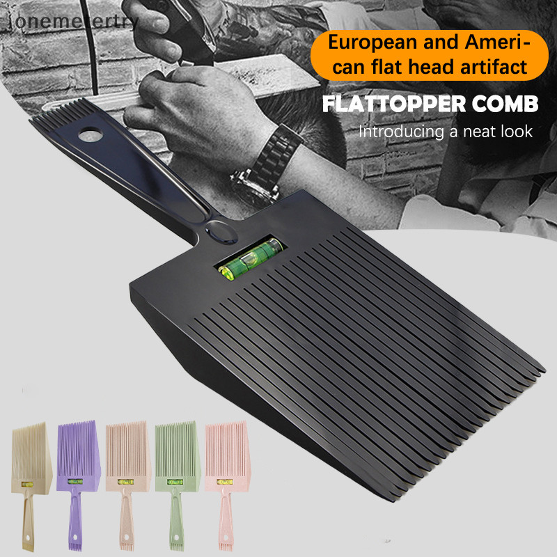 on Professional Flat Top Guide Comb Built-In Horizontal Lines Haircut ...