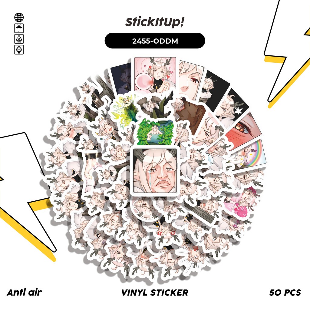 HP COD 50 Pcs Sticker Pack FUNNY CHARACTER FAIRY ODDMAN STICKER PACK 01 ...