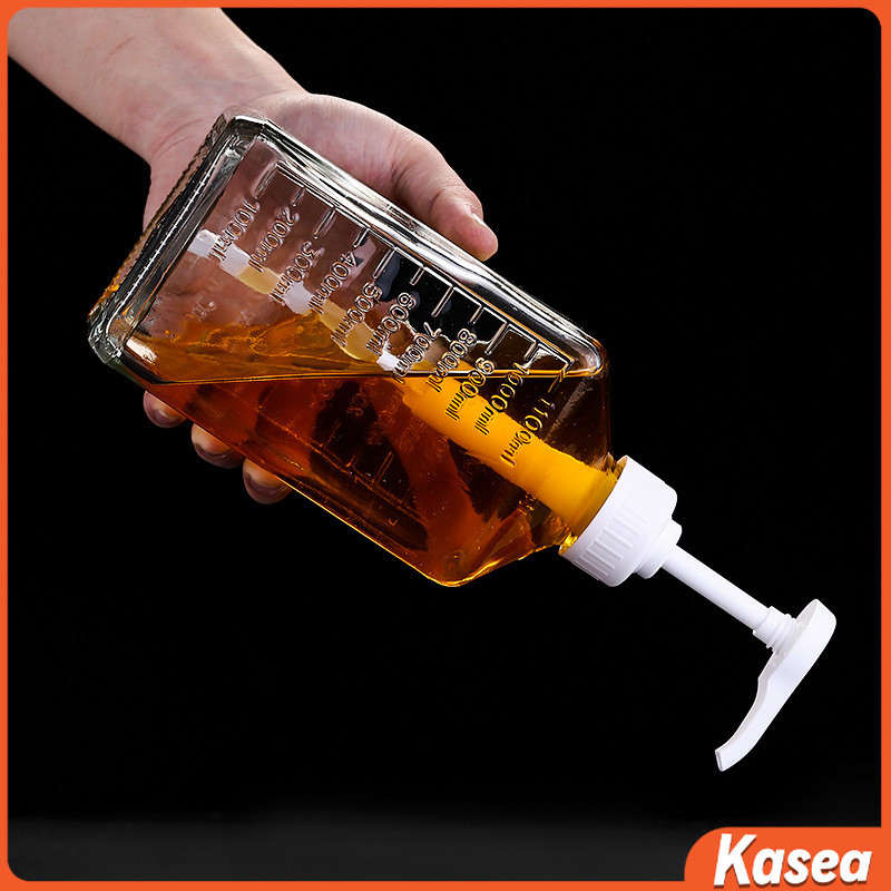 KAS Plastic Glass Syrup Container with Pump (10cc) - For Sugar Syrup ...