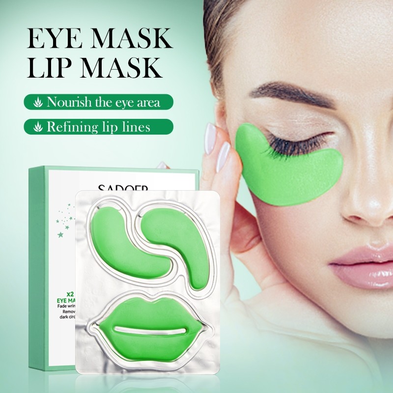 Sadoer Aloe Vera Extract 3in1 Of 10pcs Set At First Time With Wonderful  Packaging Eyes and Lip mask 9g x 10pcs | Shopee Singapore