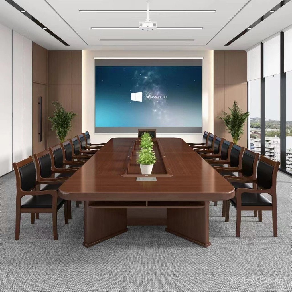 Conference Table Oval Large Office Desk Negotiation Table Paint ...