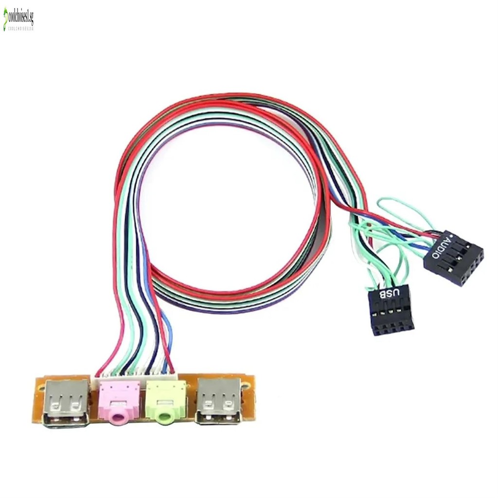 Computer Front Panel Cable 6.8cm Length Plug and Play Reversible ...