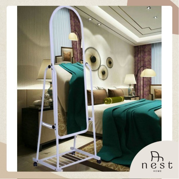 🇸🇬NestHome🇸🇬 BASIC Standing Mirror (Self-Assembly) / Movable / Full ...