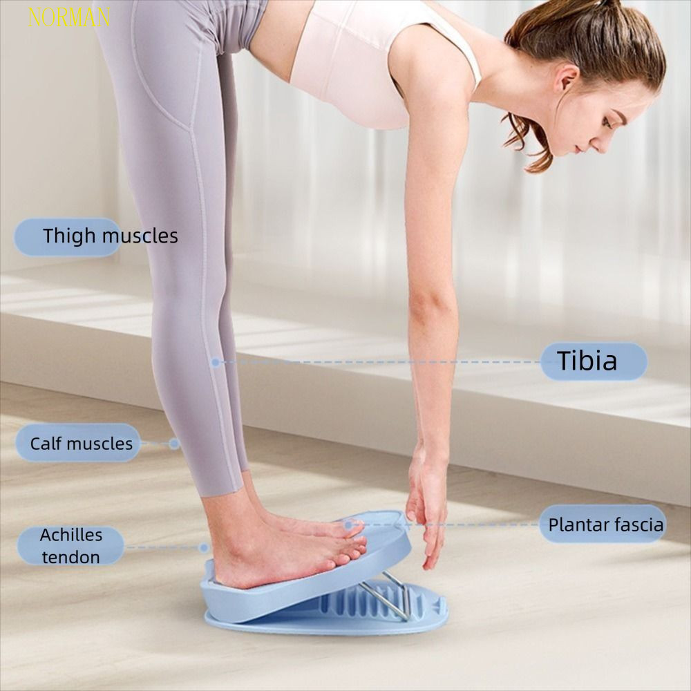 NORMAN Exercise Tilt Ramp, Adjustable Non-slip Calf Stretching Board ...