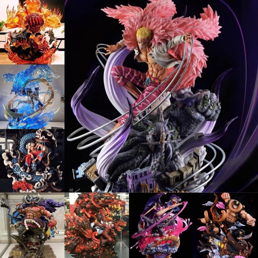 Ready Stock One Piece Figure Luffy Ace Kaidou Kohza Zoro Figure Doll ...