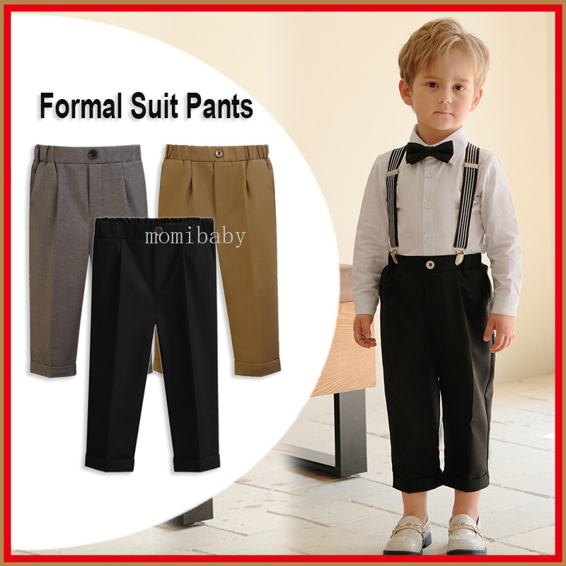 1 10Y Black Pants for Kids Boy 2 3 4 5 6 7 8 9 10 Years Old Slacks Trousers Formal Pants for Boys School Wear Wedding Birthday Bottoms Formal Attire for Kids Boys Shopee Singapore