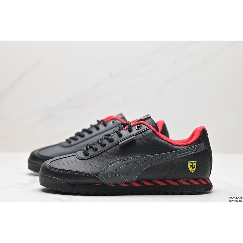 Men s Sneakers Black Regular Ferrari Casual Shock Absorption Non Slip Wear Resistant Breathable Lightweight Low Top Men s and Women s Running Shoes Shopee Singapore