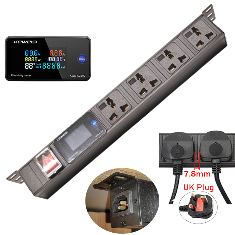 Desktop Power Strip Socket,digital display meter Hidden socket with ...