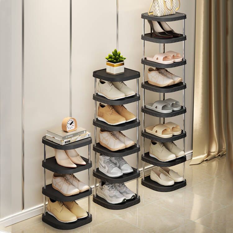 Space Saving Shoe Rack 3~8-Tier Slim Narrow Entryway Shoe Shelf for ...