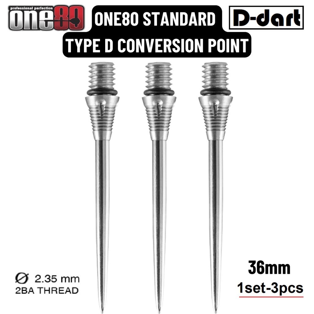ONE80 CONVERSION POINT - TYPE D (36mm) STANDARD CONVERSION DART POINTS ...