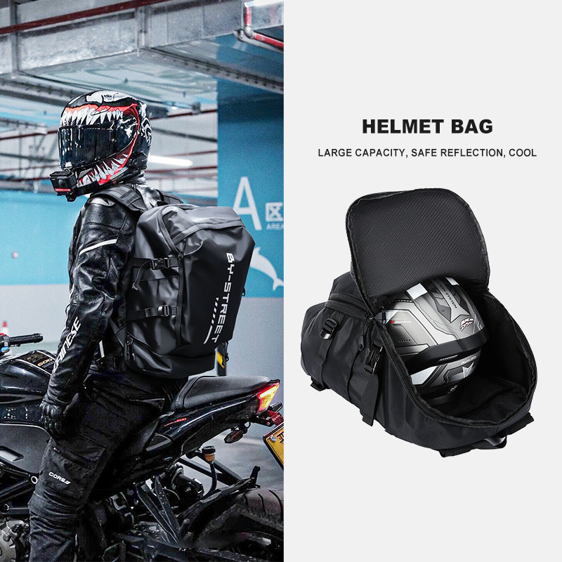 Sg SELLER Cycling Backpack Male Motorcycle Helmet Bag Full Helmet