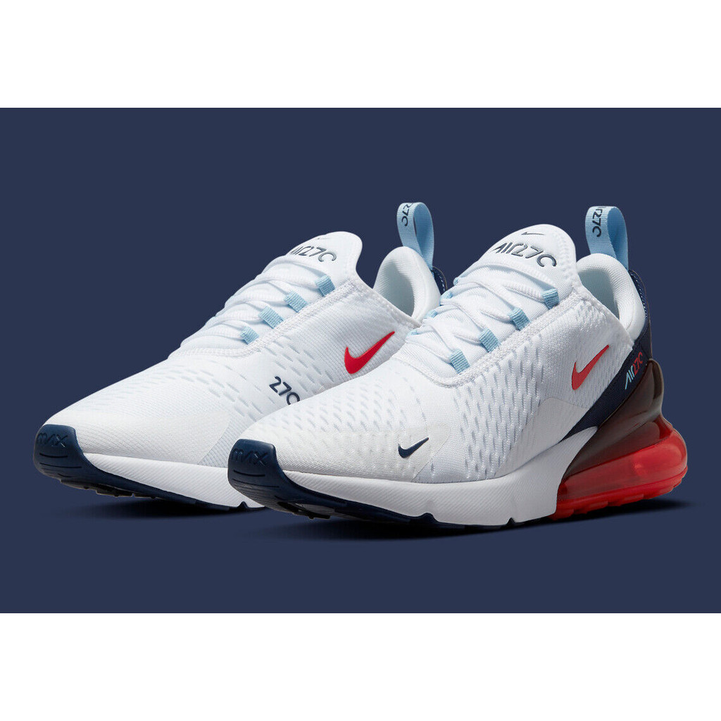 Mens red white and blue nike shoes best sale