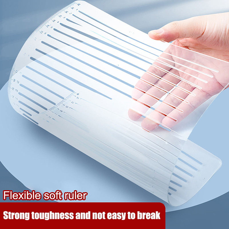 High Quality Straight Line Stencil Ruler Transparent Lines Markings ...
