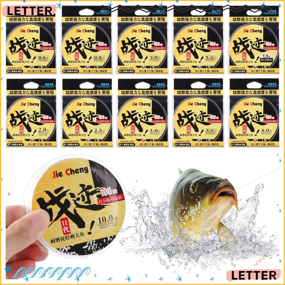 LETTER Fluoro Carbon Angling Monofilament Invisible Wire Elastic Thread ...