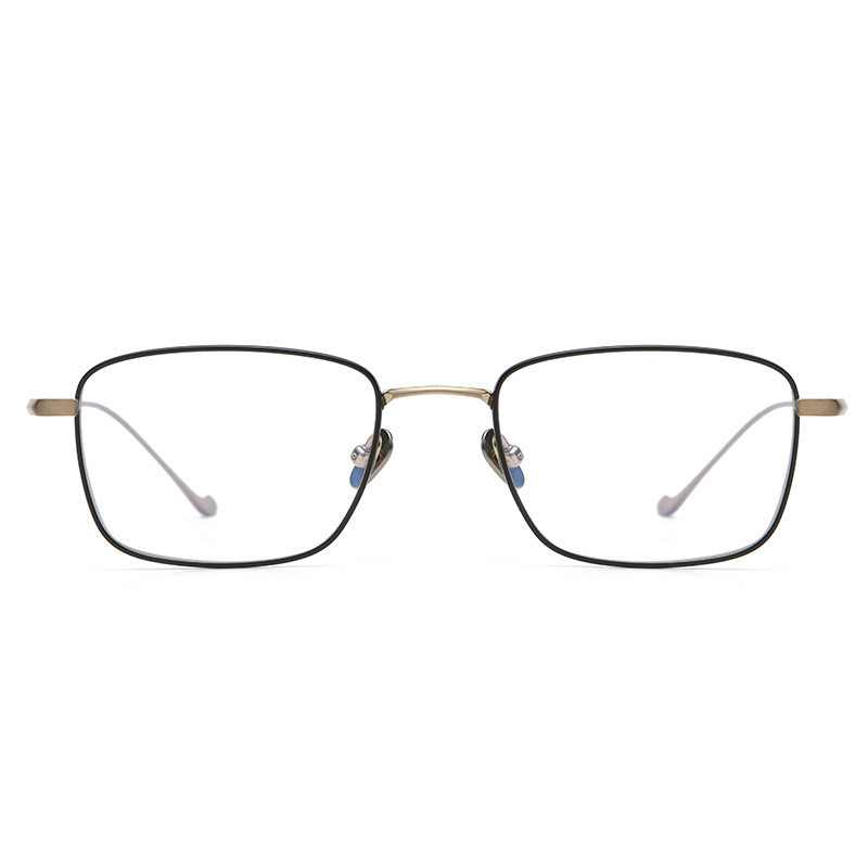133mm Ultra Light Pure Titanium Spectacles Men Women Square Optical ...
