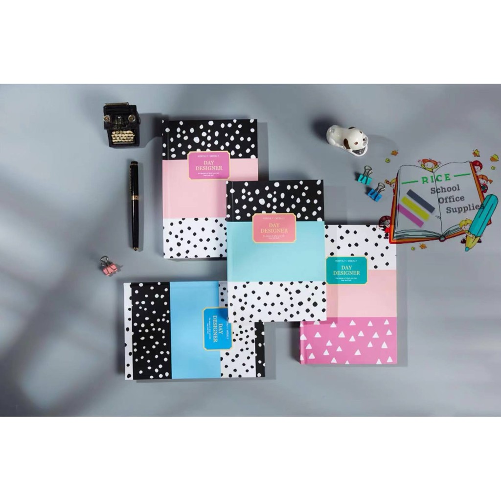Toys A5 HardBound Polka Dot Style Open dated Journal Planner (Random ...