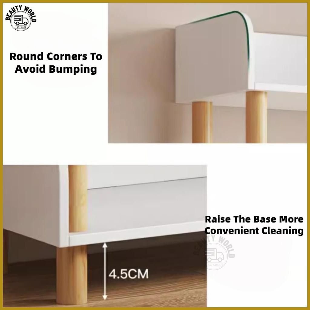 [SG Seller]White Decorative Rack Wooden Bookshelf Household Storage ...