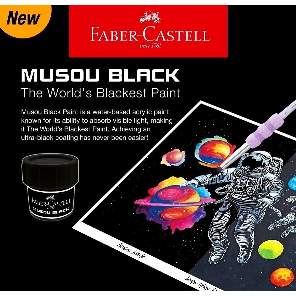 MUSOU BLACK - Wereldzwartste Acrylverf 100 Ml X 2-Pack
